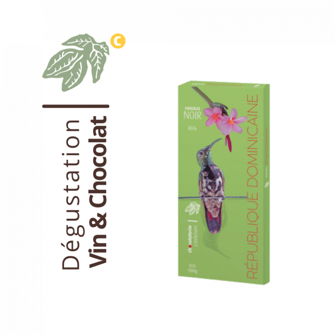 Tablette Chocolat Noir 85%, Origine République Dominicaine BIO